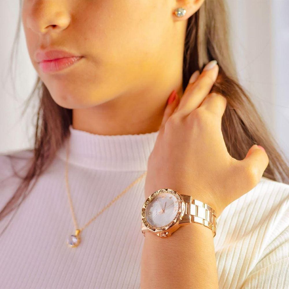 Relógio Feminino Rose +  E Garantia