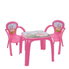 Mesinha C/ 2 Cadeiras Infantil De Atividades Desenhos