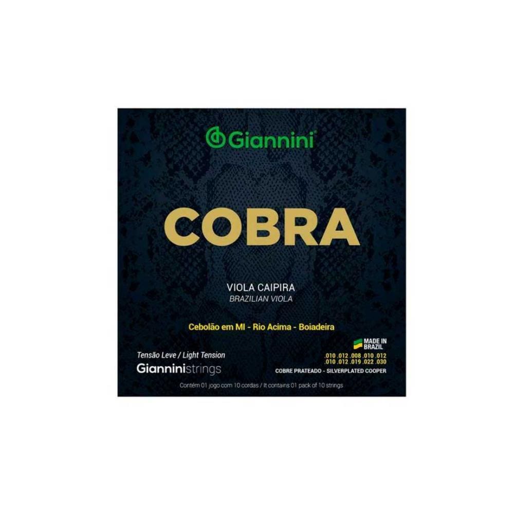 Encordoamento Viola Giannini Cobre Prateado Leve Gesvl [F108]
