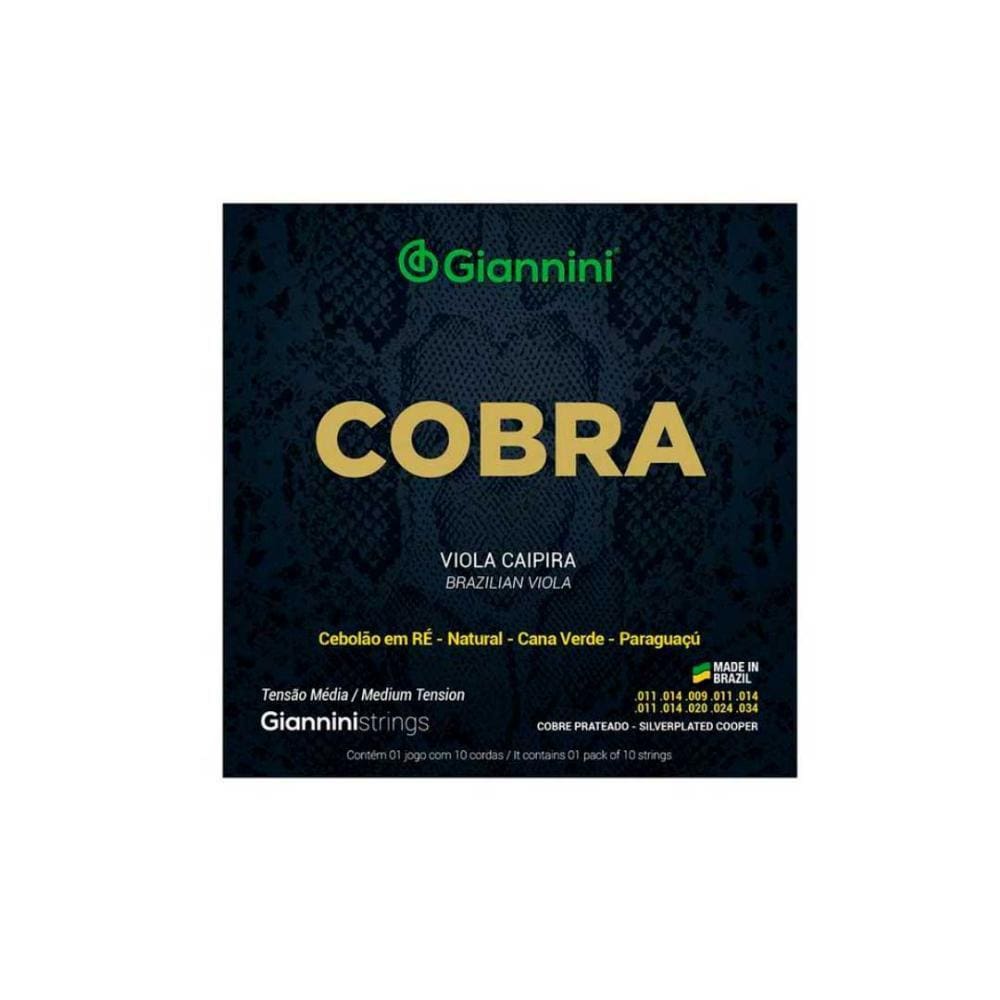Encordoamento Viola Giannini Cobre Prateado Media Gesvm [F108]