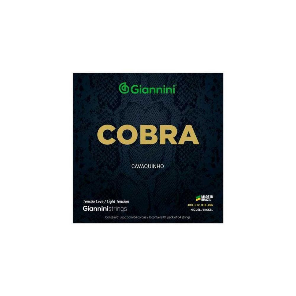 Encordoamento P/cavaquinho Giannini Cobra Niquel Leve Gescl [F108]