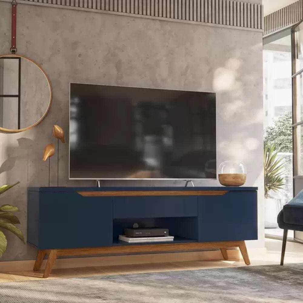 Rack retro azul navy | Casas Bahia
