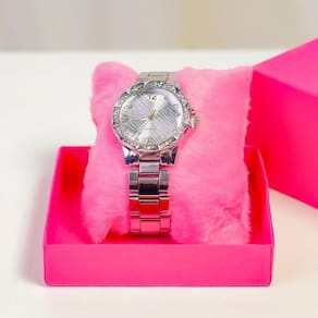 Relógio Feminino Prata Barato + Caixa E Garantia