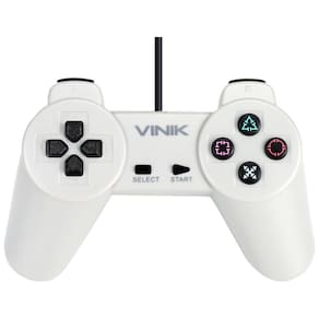 Controle Para Pc Com Fio Usb Modelo Play 1 Cinza