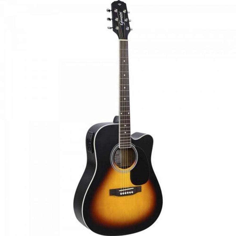 Violão Giannini GDC1 CEQ Eletroacústico Aço Vintage Sunburst Satin [F002]