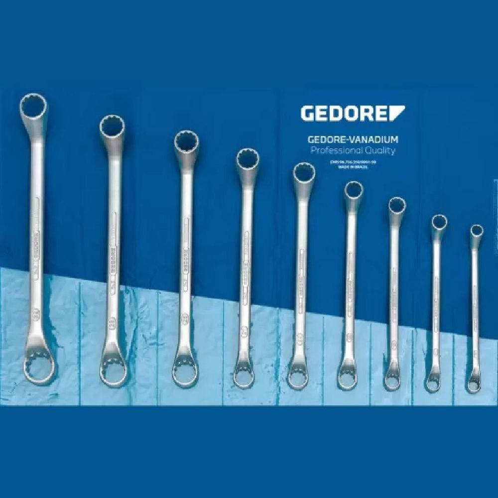 Jogo de Chaves Estrela com 12 Peças 6x7mm a 27x32mm Gedore