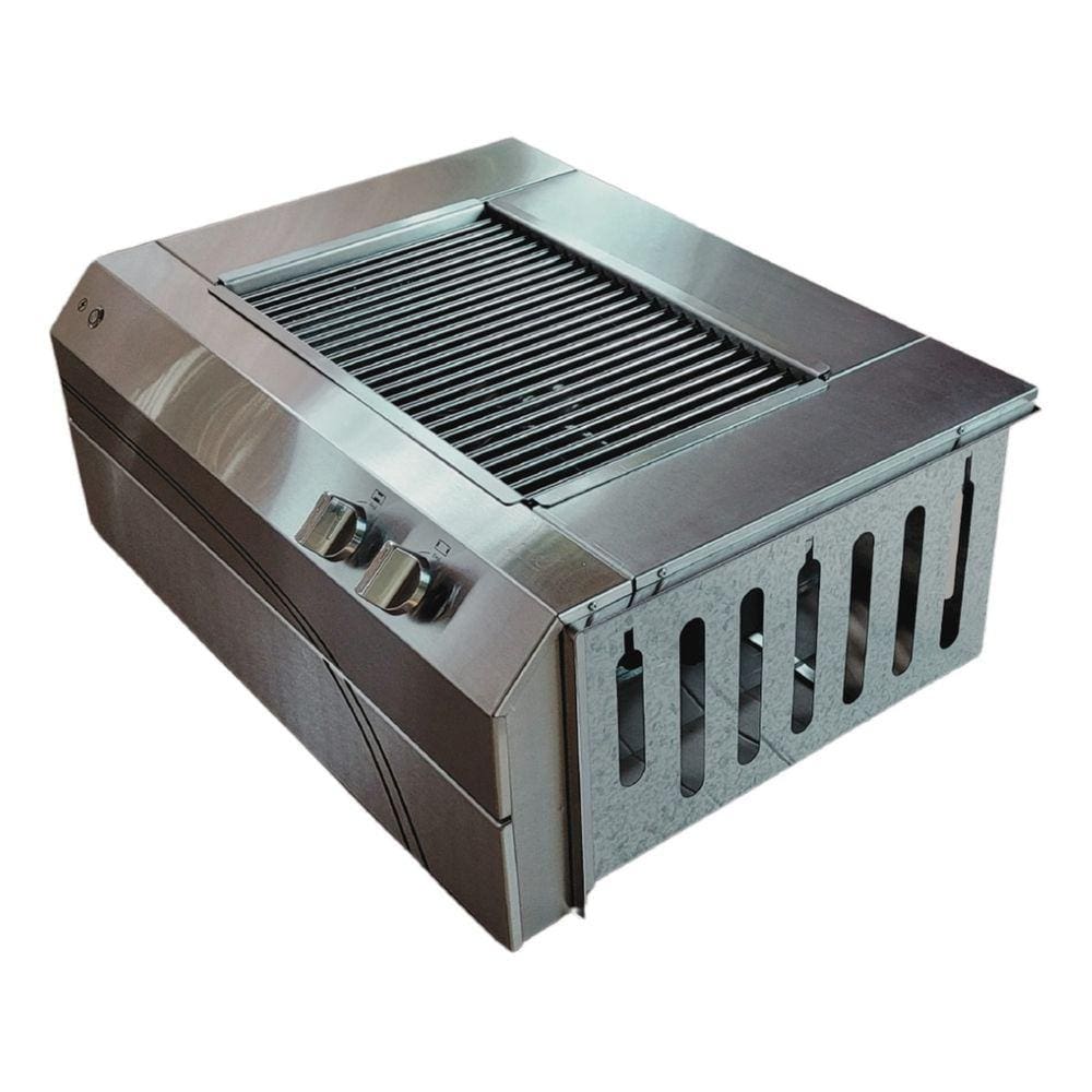 Churrasqueira À Gas Embutir Apartamento Inox Lucx Grill Lx60 GN