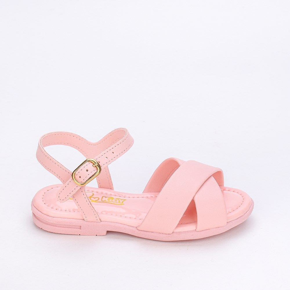Sandália Infantil Feminina Kidy Kidy Amar Comfort Nude