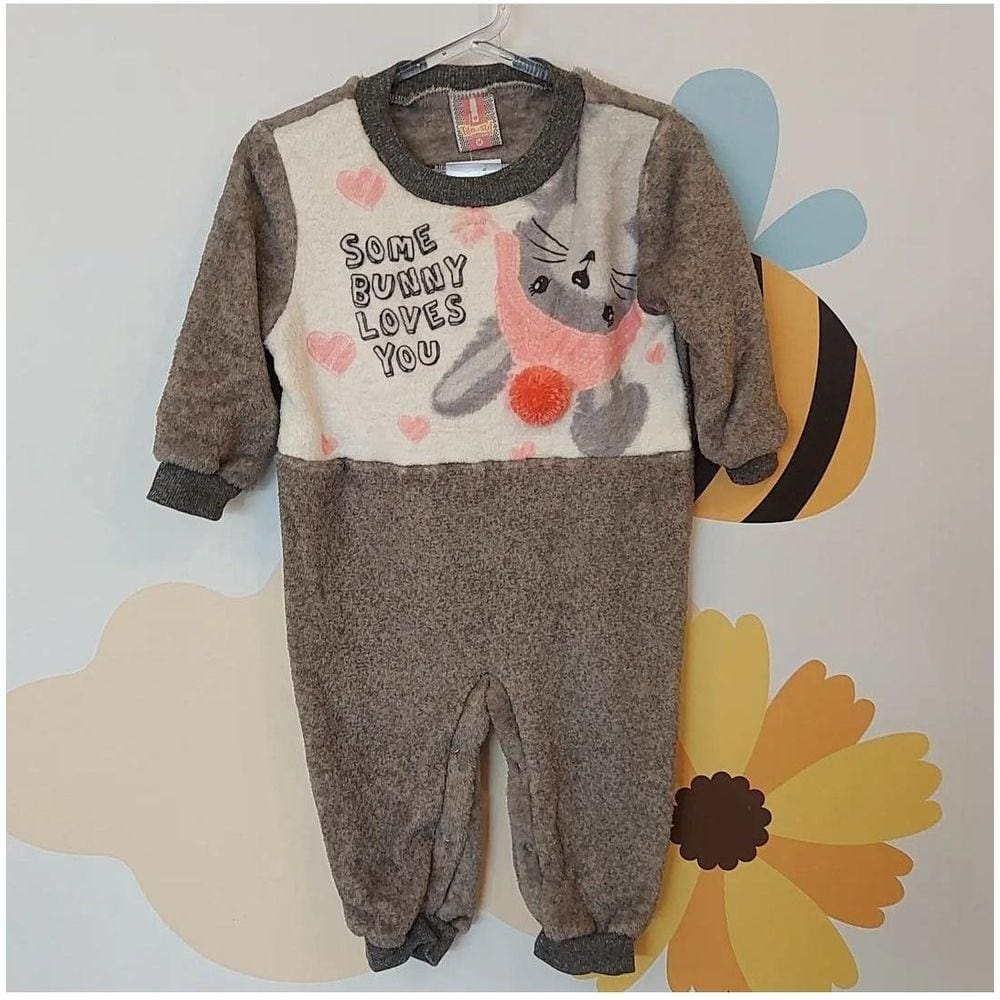 Macacão quentinho inverno bebê Fleece