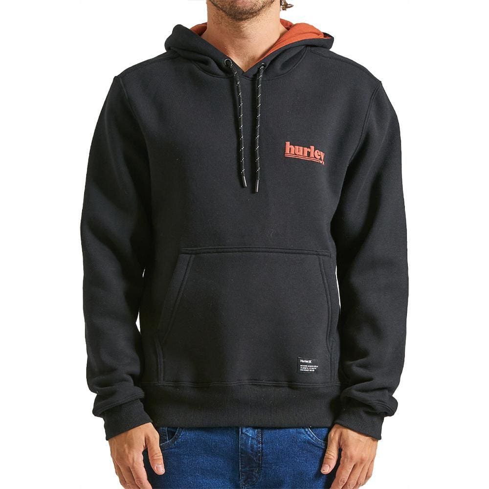 Moletom Hurley Canguru Puff WT24 Masculino Preto