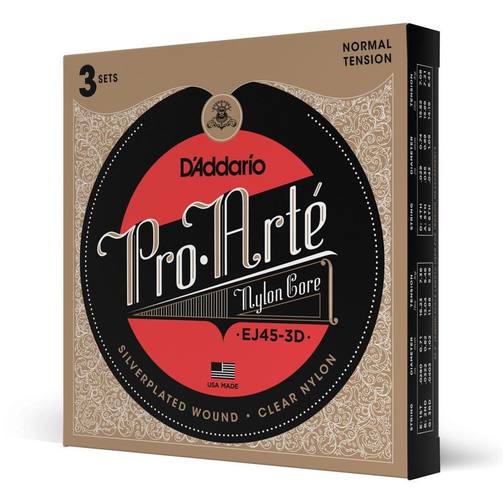 Encordoamento Violão Nylon (3 Jogos) D Addario EJ45-3D [F035]