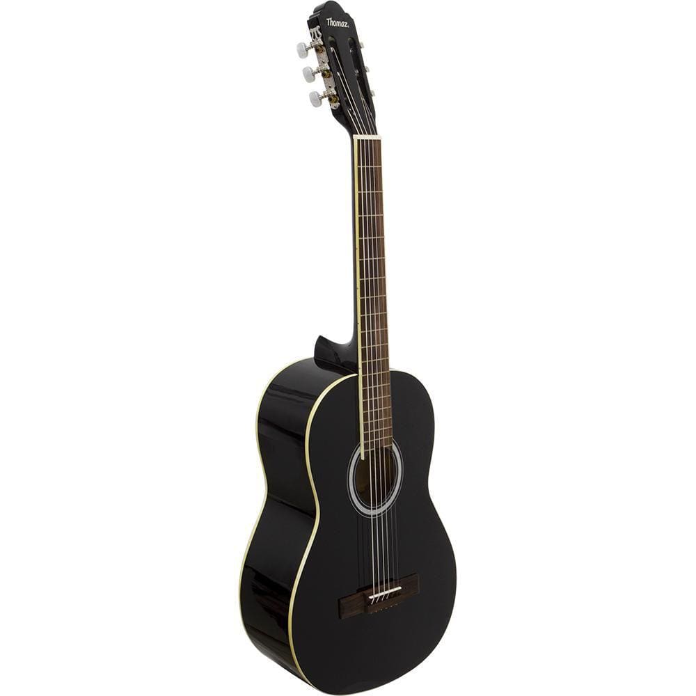 Violão Acústico De Aço Para Destros Com Tensor Tcg 390 A Preto Thomaz [F097]