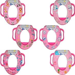 Assento Redutor Troninho Desfralde Bebê Macio Rosa Pais & Filhos