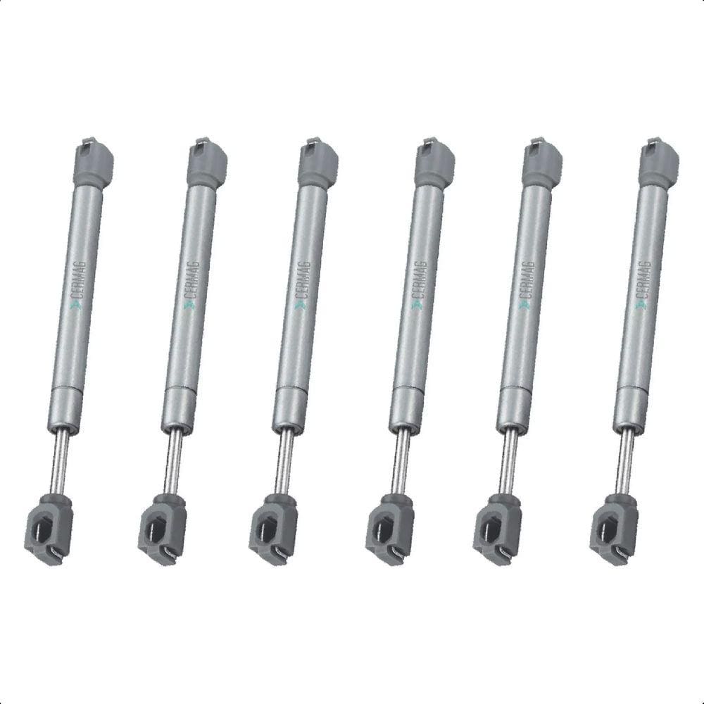 6 Amortecedor Porta Armário Pistão Gás 80N Capacidade 8Kg