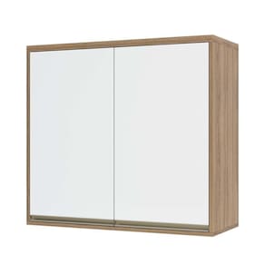 Armário Aéreo 80 cm 2 Portas de abrir 1 Prateleira Mel Luciane Móveis
