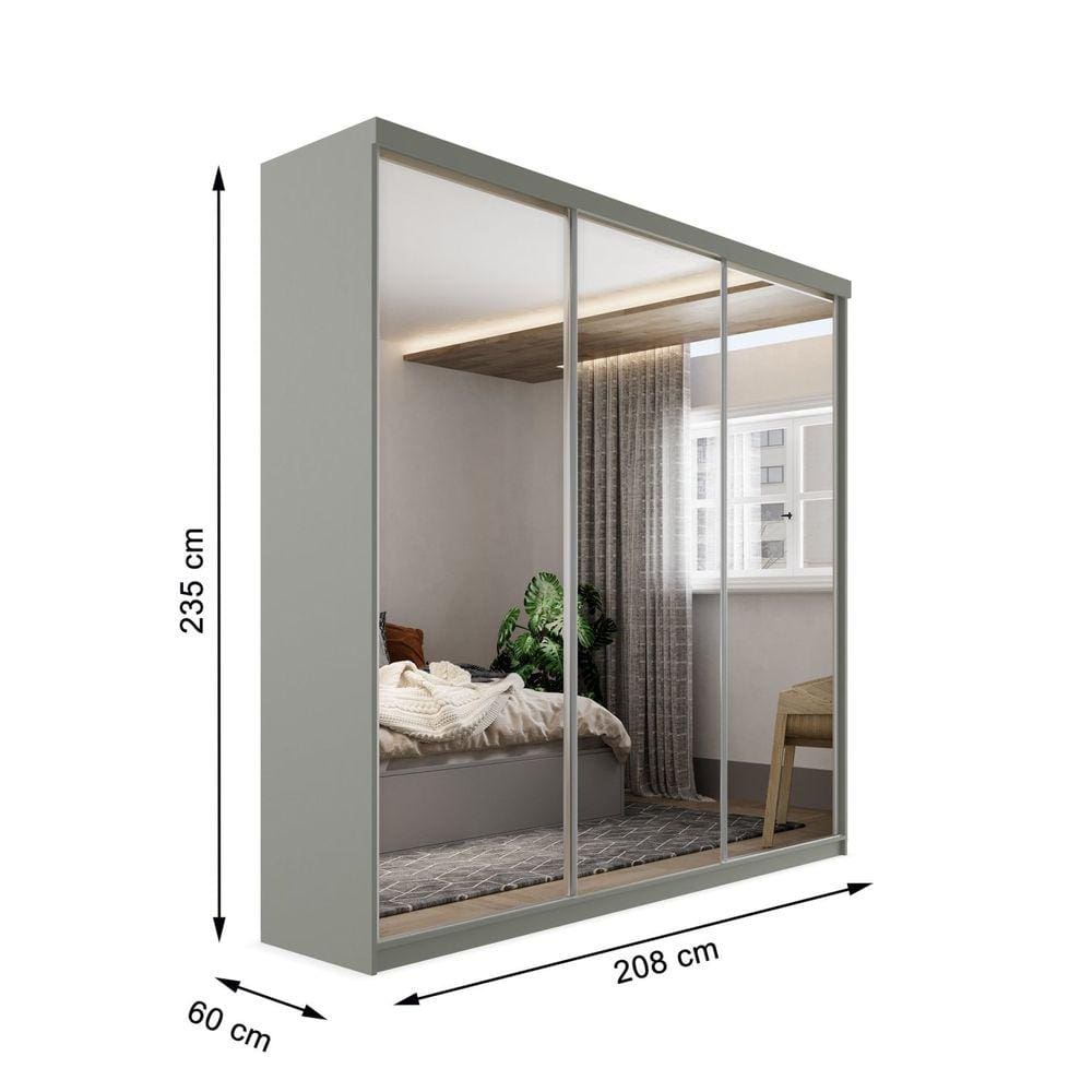 Guarda-roupa Casal 100% Mdf Bp com 3 Portas | Casas Bahia