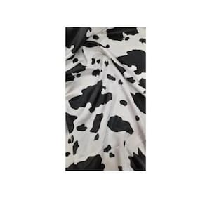 Tecido Velboa Pelúcia Estampado Vaca Pêlo Baixo 1,5X1,50M
