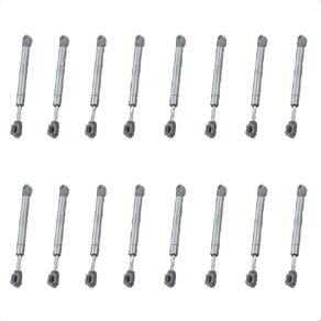 16 Amortecedor Porta Armário Pistão Gás 100N Capacidade 10Kg