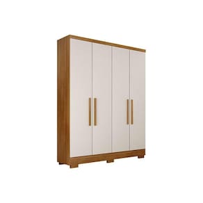 Guarda Roupa Solteiro 4 Portas E 2 Gavetas C/Pés Milly Freijó/Fendioff - Novo Horizonte