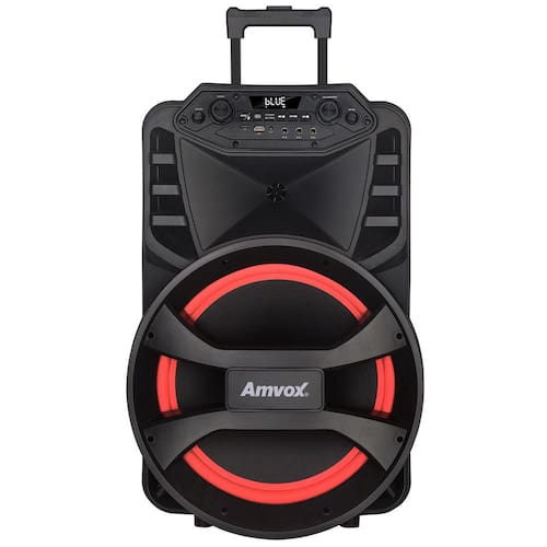 imagem-Caixa De Som Amvox Vegas 880W Led Bluetooth USB Bivolt Preto ACA 880