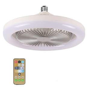 Led E Frescor Ventilador De Teto Com Controle Remoto E27