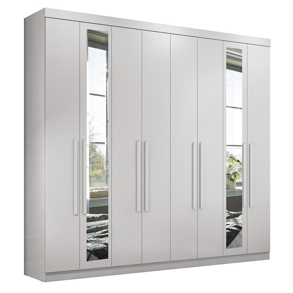 Guarda Roupa Casal Master New 8.4 8 Portas com Espelho - Santos Andirá
