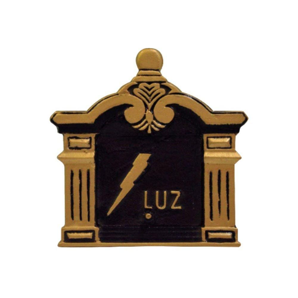 Visor Leitura Luz Vila Rica Ouro Alumínio Fundido 19x19cm