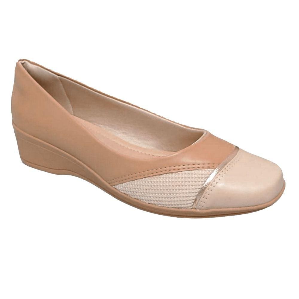 Sapato Feminino Comfortflex Ultraconforto Salto Baixo Fechada Napa 2494302