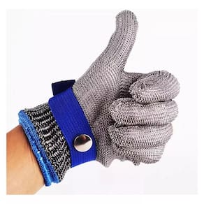 Kit 2 Luvas P açougueiro malha aço proteção segurança