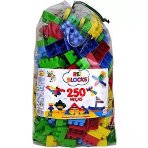 Blocos De Montar Educativo 250 Peças - Rei Blocks 521SB