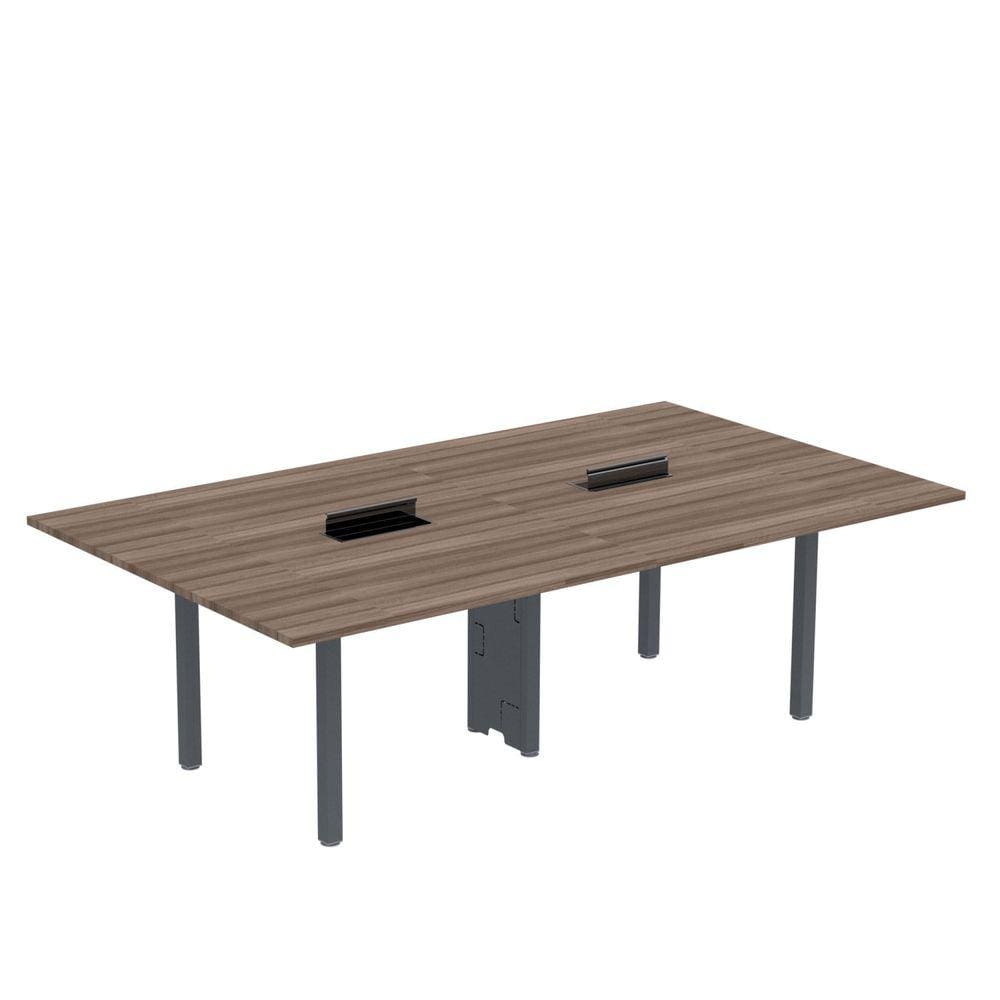 Mesa Reunião 320cm X 140cm Mrcpb3214 Walnut/Grafito