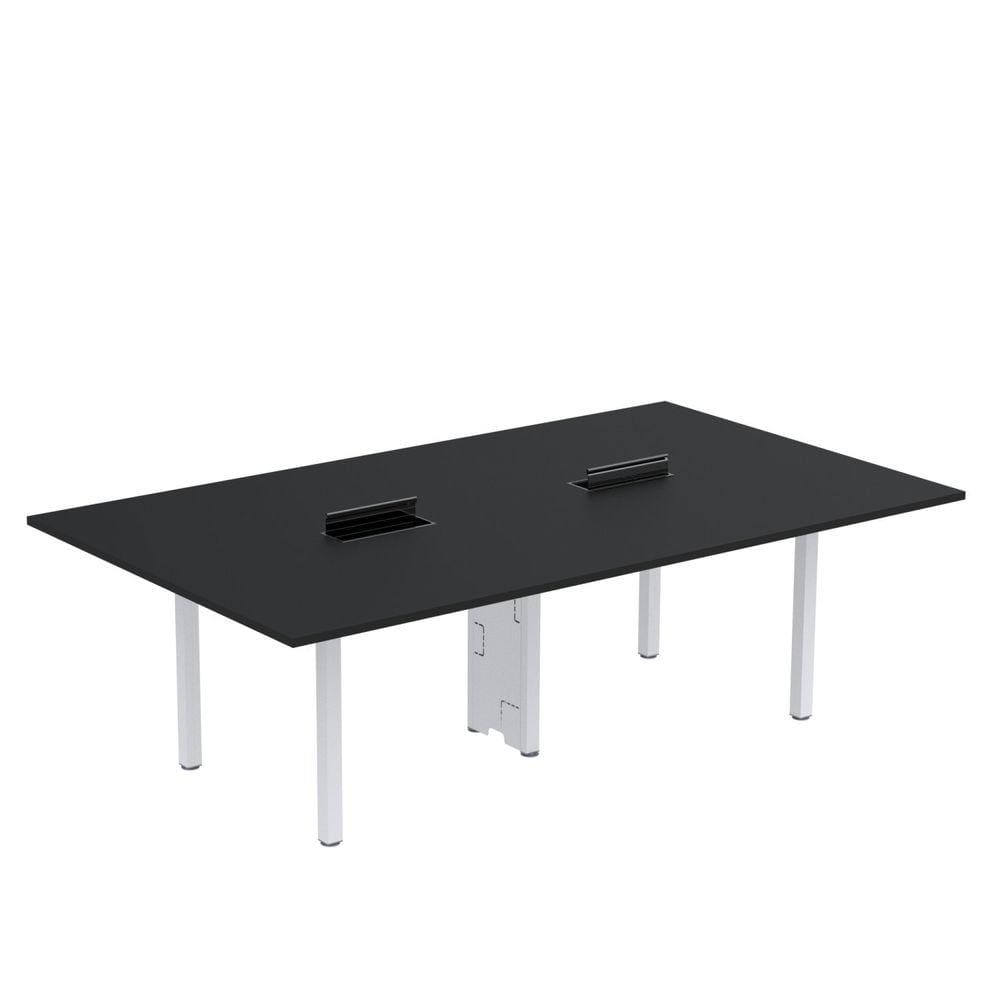 Mesa Reunião 320cm X 140cm Mrcpb3214 Preto/Branco