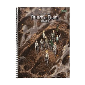 Caderno 1 Matéria Esp 80Fls Attack On Titans Scouts Foroni