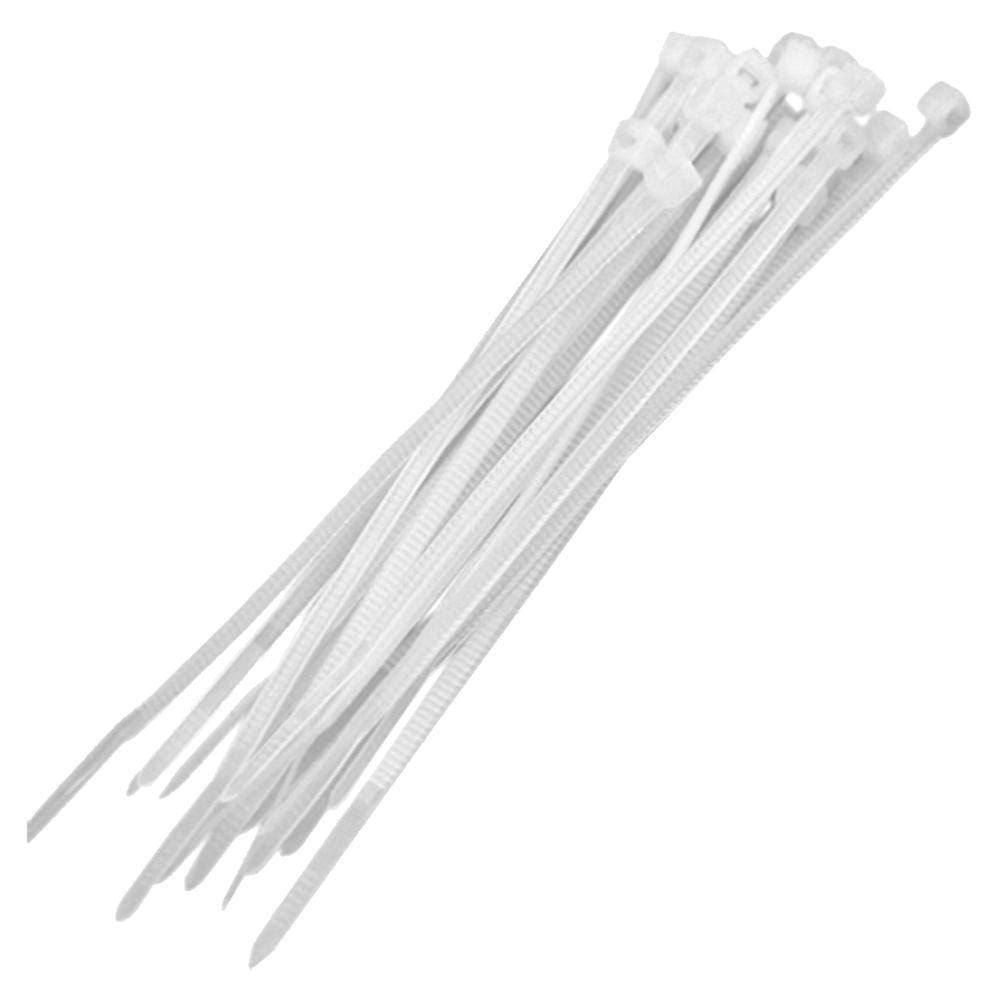 Abracadeira Nylon Frontec Branca 4,80Mmx400Mm Com 40 Pecas