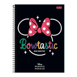 Caderno 10 Matérias 160Fls Minnie Vintage Bowtastic Foroni