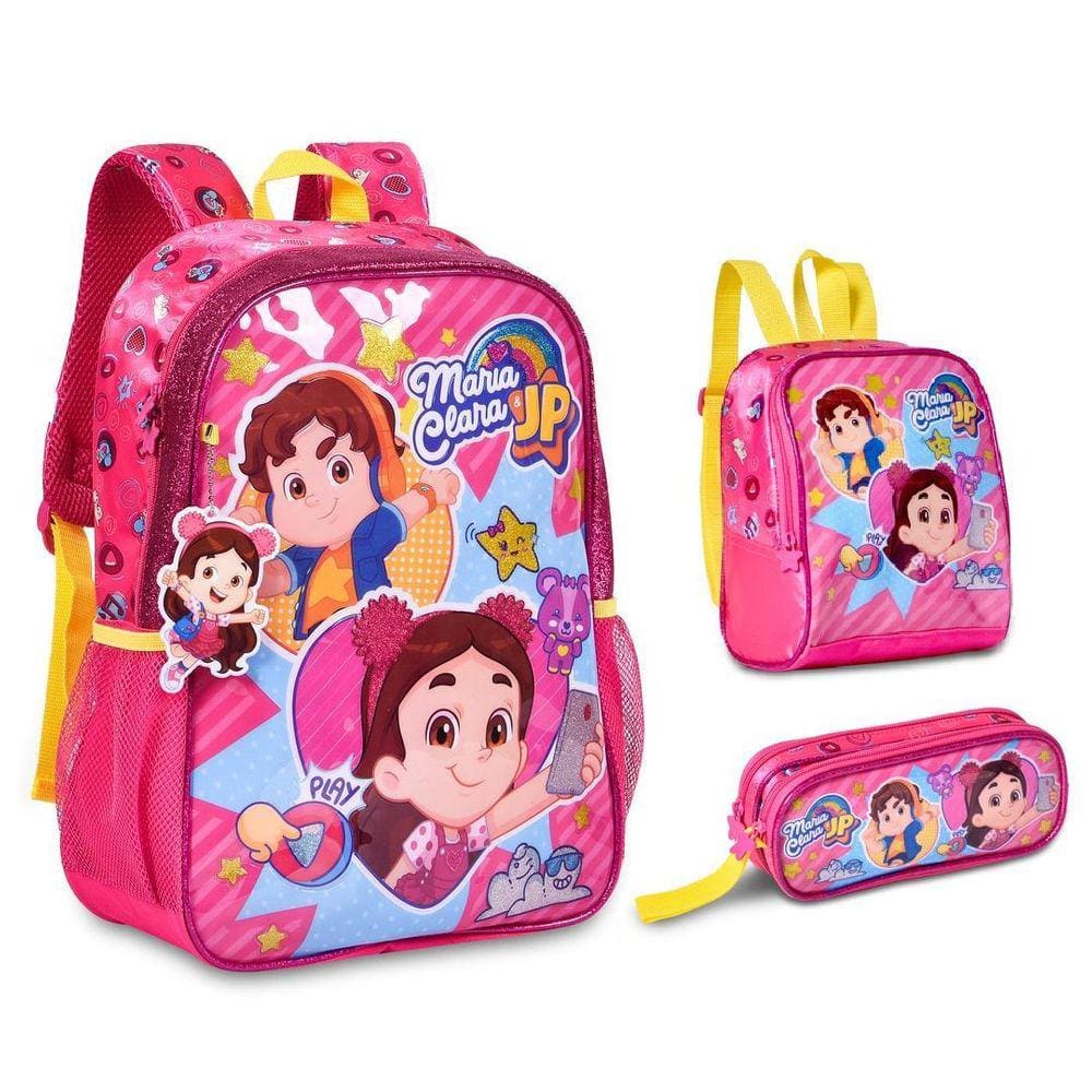 Bolsa escolar infantil rodinhas maria clara e jp | Casas Bahia