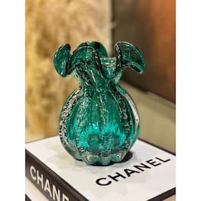 VASO DE VIDRO SODO-CALCICO ITALY TIFFANY 13x17,5cm