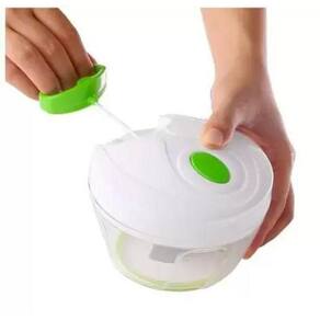 Mini Processador Cortador De Alimentos Manual 3 Lâminas