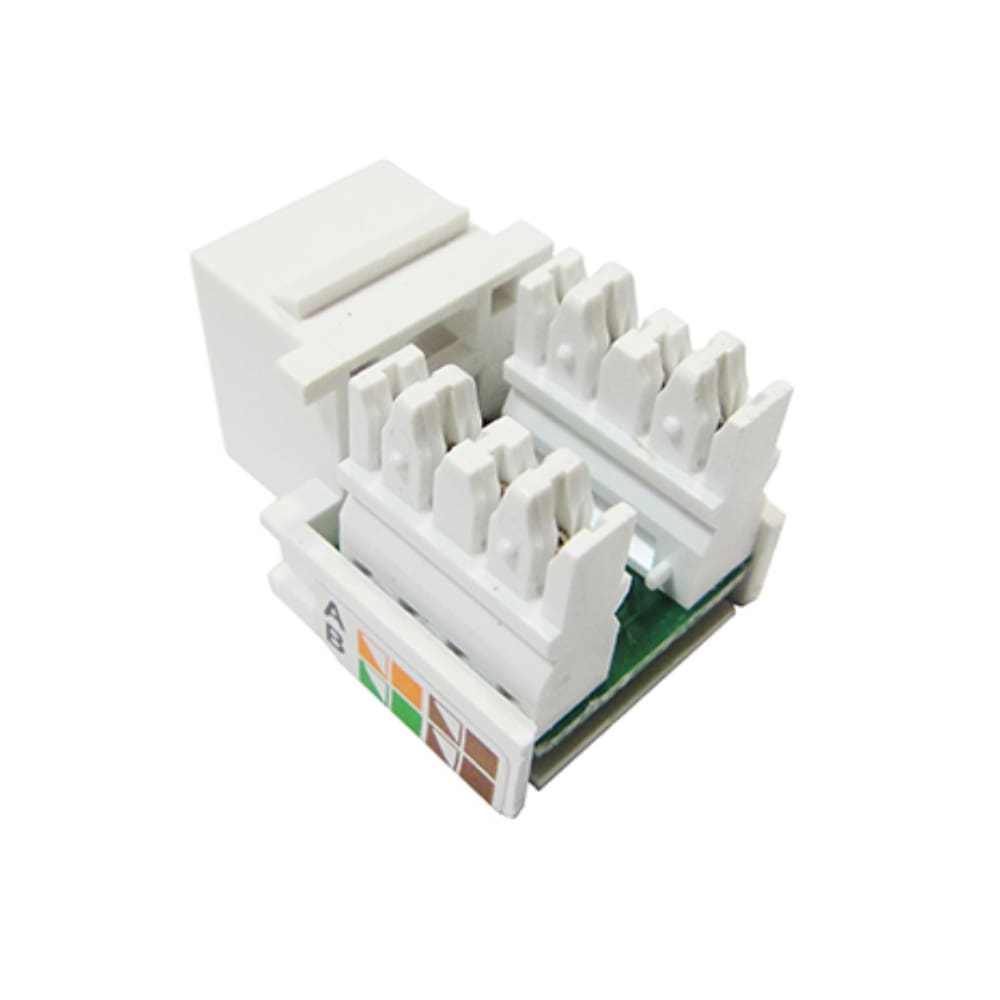 Keystone Rj45  Branco Cat.5e  90º