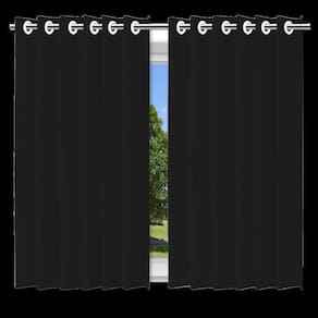 Cortina Blackout Preto Com Ilhos - 280X220Cm