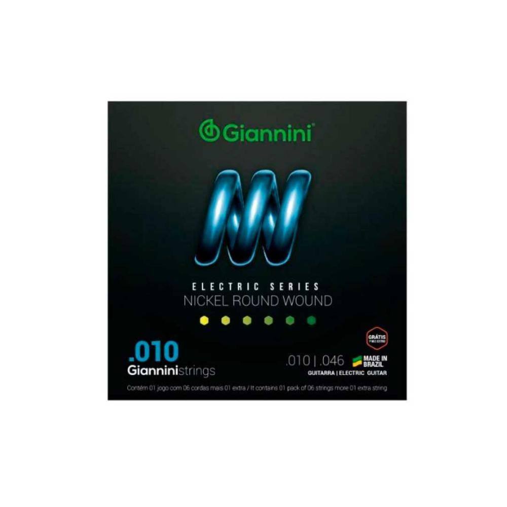 Encordoamento Giannini P/guitarra Niquel 0.010 Geegst.10 [F108]