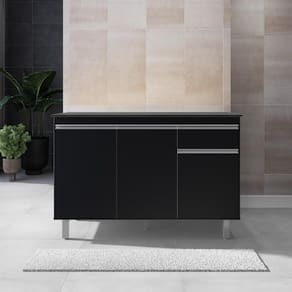 Balcão Gabinete de Pia sem Tampo 120cm 3 Portas Pop - Nathan Móveis