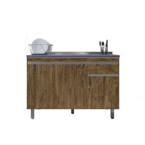 Balcão Gabinete de Pia sem Tampo 120cm 3 Portas Pop - Nathan Móveis
