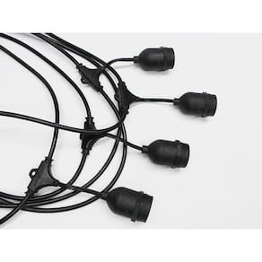 Cordão Cipro para Varal de Luz 8 Soquetes E27 com Prolongador - Taschibra
