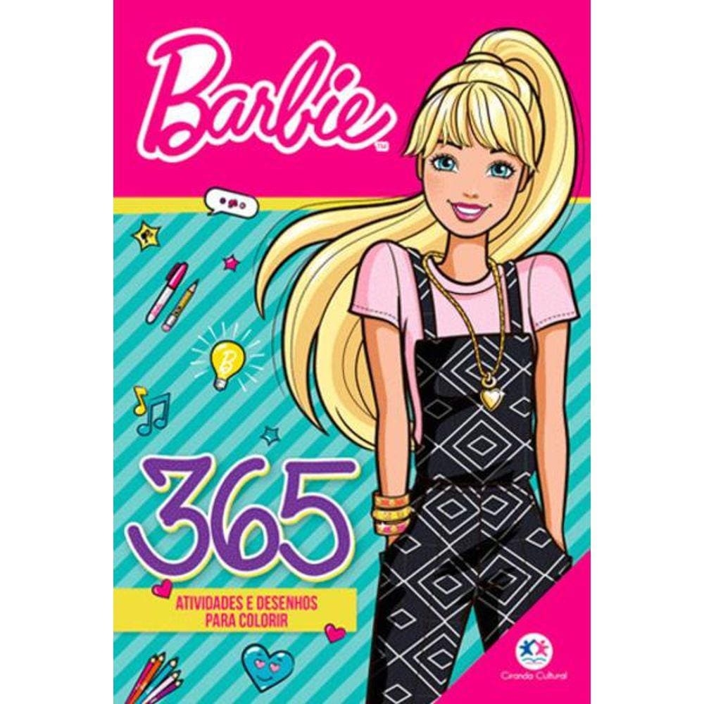 Barbie 365 atividade e desenhos colorir | Casas Bahia