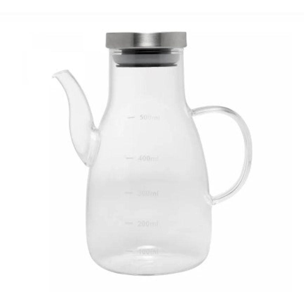 Galheteiro de Vidro Borosilicato com Tampa de Metal Bold 500ml - Wolff