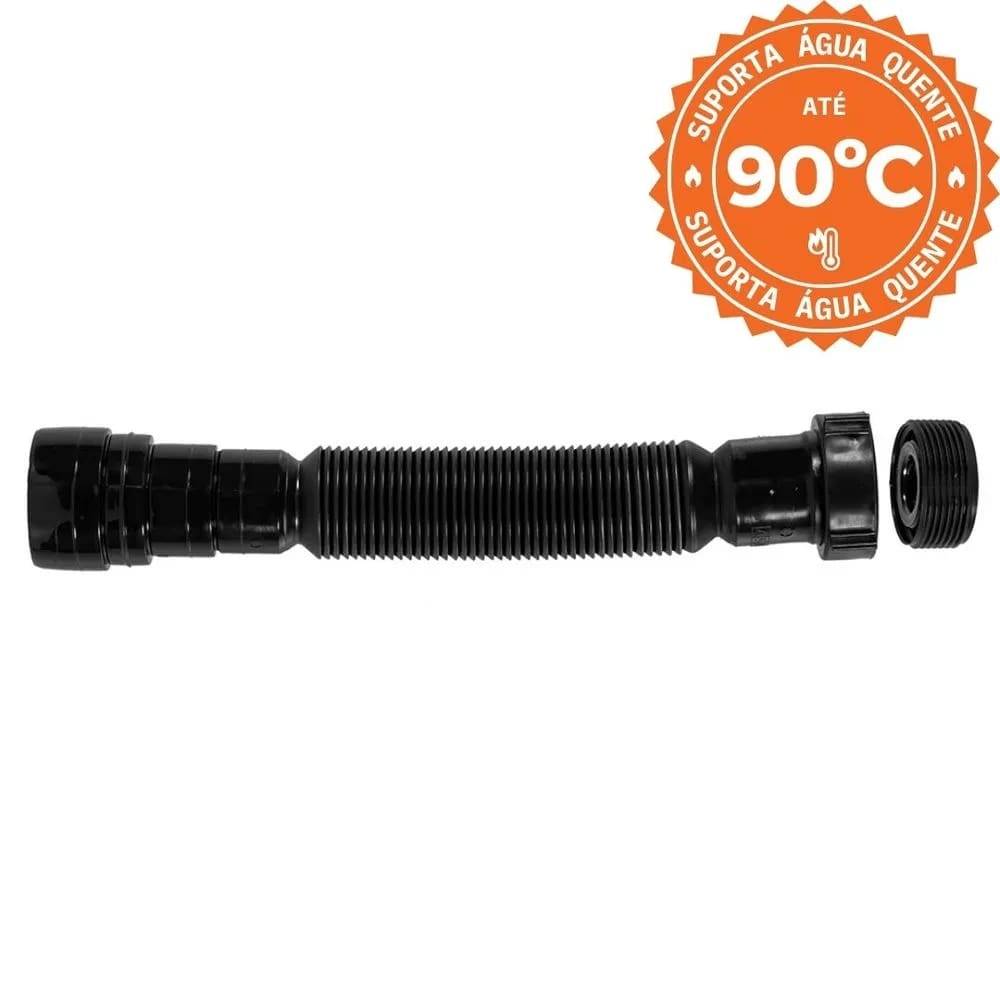 Sifão Sanfonado Universal Preto Astra SSUM3