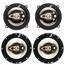 Kit Falante Porta Dianteira e Traseira Hurricane 320W RMS - Modelos: Prisma 2006 à 2019 D5"+T6"