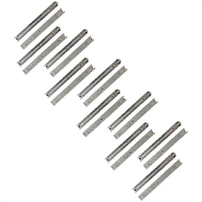 20Corrediças Telescópicas 40cm Gaveta Trilho Zinca. 10Pares
