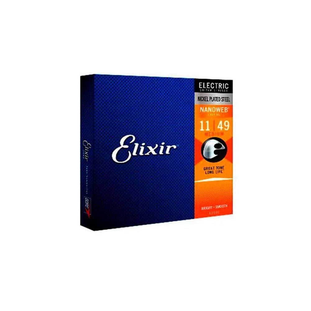 Corda .011 Medium Para Guitarra Nanoweb Elixir [F108]